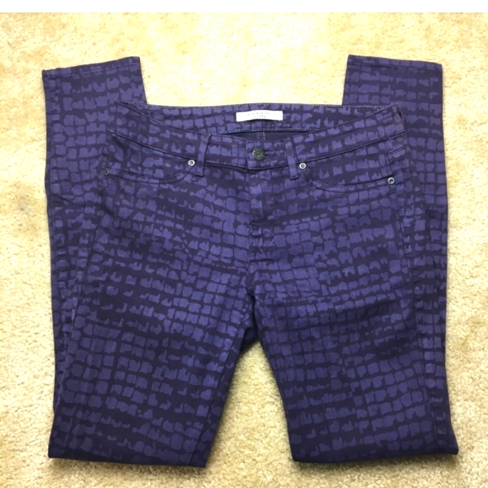 Rich & Skinny Purple Giraffe Print Pants Size 28